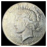 1927 Peace Silver Dollar NEARLY UNCIRCULATED