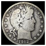 1912-D Silver Barber Half Dollar NICELY CIRCULATED