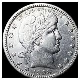 1908-O Barber Silver Quarter CLOSELY  UNCIRCULATE