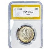 1934 Texas Half Dollar PGA MS66