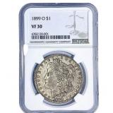 1899-O Morgan Silver Dollar NGC VF30