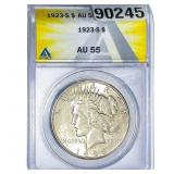 1926-S Silver Peace Dollar ANACS AU55
