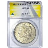 1897-S Morgan Silver Dollar ANACS AU55