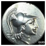 Greek Pamphylia 205-190 BC Silver Tetradrachm