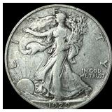 1929-S Silver Walking Liberty Half Dollar ABOUT UN