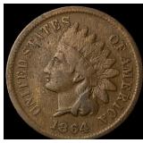 1864 Bronze Indian Head Cent ABOUT UNCIRCULATED