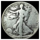 1919-D Silver Walking Liberty Half Dollar LIGHTLY