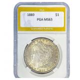 1889 Morgan Silver Dollar PGA MS63