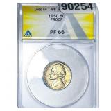 1950 Jefferson Nickel ANACS PF66 PROOF