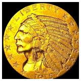 1915 Indian Head Half Eagle $5 Gold UNCIRCULATED