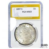 1897-S Morgan Silver Dollar PGA MS63