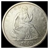 1845-O Silver Half Dollar LIGHTLY CIRCULATED