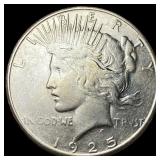 1925-S Silver Peace Dollar LIGHTLY CIRCULATED