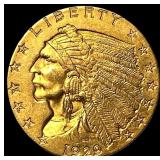 1929 Indian Head Gold $2.50 Quarter Eagle CLOSELY