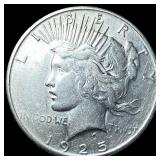 1925 Silver Peace Dollar CLOSELY UNCIRCULATED