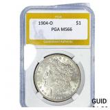 1904-O Morgan Silver Dollar PGA MS66