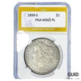 1899-S Morgan Silver Dollar PGA MS63 PL