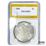 1884 Morgan Silver Dollar PGA MS63