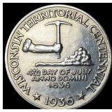 1936 Wisconsin Territorial Centennial Half Dollar