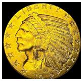 1912 Indian Head Half Eagle $5 Gold CLOSELY UNCIRC