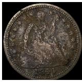 1844-O Silver Seated Liberty Half Dime NICELY CIRC