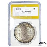 1886 Morgan Silver Dollar PGA MS64