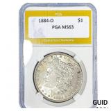 1884-O Morgan Silver Dollar PGA MS63
