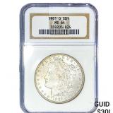 1901-O Morgan Silver Dollar NGC MS64