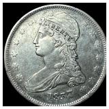 1837 Capped Bust Half Dollar NEARLY UNCIRCULATED