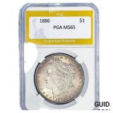 1886 Morgan Silver Dollar PGA MS65