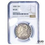 1830 Capped Bust Half Dollar NGC VF25
