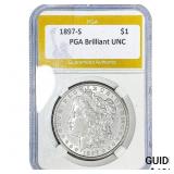 1897-S Morgan Silver Dollar PGA Brilliant UNC