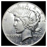 1934-S Silver Peace Dollar CLOSELY  UNCIRCULATED
