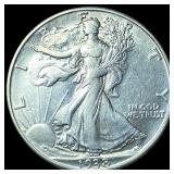 1938-D Silver Walking Liberty Half Dollar CLOSELY