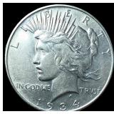 1934 Silver Peace Dollar CLOSELY UNCIRCULATED