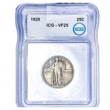 1920 Standing Liberty Quarter ICG VF25
