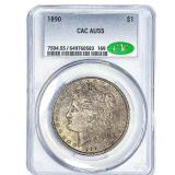 1890 Morgan Silver Dollar CAC AU55