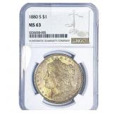 1880-S Morgan Silver Dollar NGC MS63