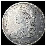 1836 Capped Bust Half Dollar LIGHTLY CIRCULATED