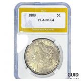 1889 Morgan Silver Dollar PGA MS64