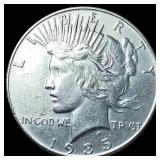 1935-S Silver Peace Dollar CLOSELY UNCIRCULATED