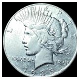 1935 Silver Peace Dollar CLOSELY UNCIRCULATED