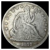 1877-S Silver Half Dollar NICELY CIRCULATED