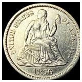 1876-CC Silver Dime CLOSELY UNCIRCULATED