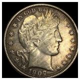 1907-O Silver Barber Half Dollar UNCIRCULATED