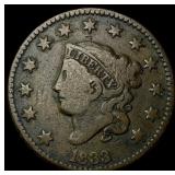 1833 Coronet Head Large Cent LIGHTLY  CIRCULATED