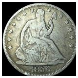 1856 Seated Liberty Half Dollar LIGHTLY CIRCULATED