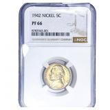 1942 Jefferson Nickel NGC PF66