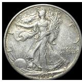 1934-S Silver Walking Liberty Half Dollar  NEARLY