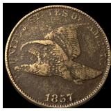 1857 Flying Eagle Cent NEARLY UNCIRCULATED